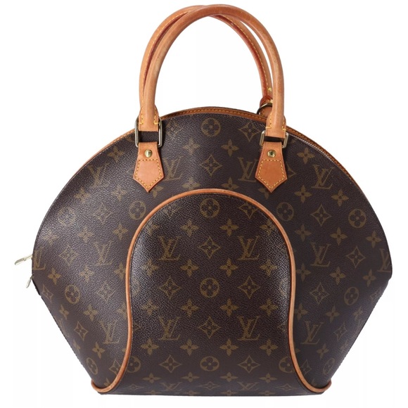 Louis Vuitton Ellipse MM Satchel Handbag M51126 Brown Monogram Canvas - Picture 2 of 15